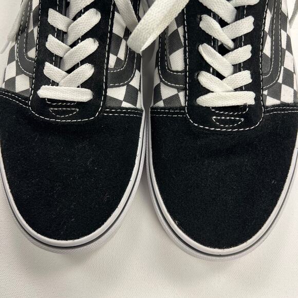 Vans Era Old Skool Ward Checkerboard Trainers Shoes Black White Suede Size 9 - Picture 13 of 13